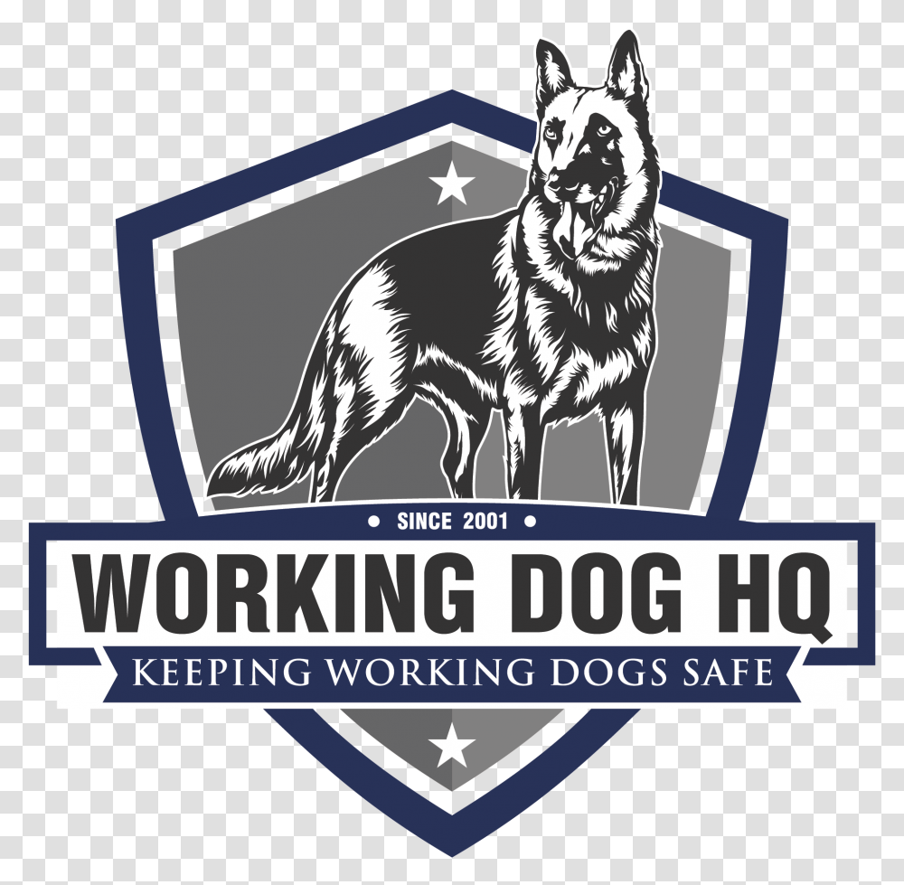 Working Dog Hq Police Dog, Logo, Mammal, Animal Transparent Png