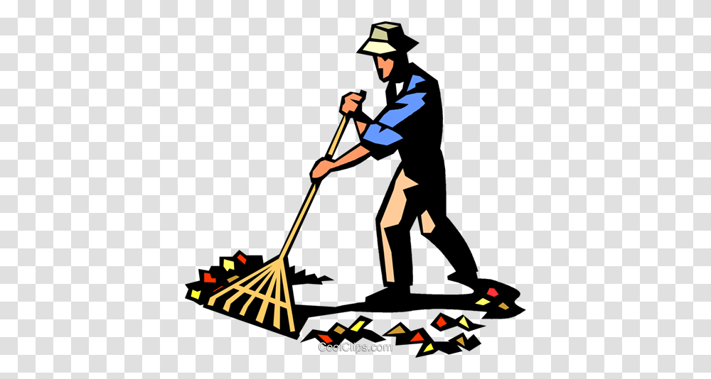 Working Farmer Clipart, Person, Human, Bow, Rake Transparent Png