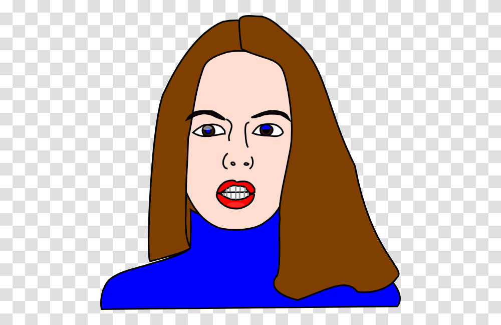 Working Mom Clipart, Face, Female, Smile, Head Transparent Png