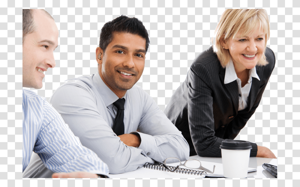 Working People Business People, Person, Human, Sitting, Tie Transparent Png