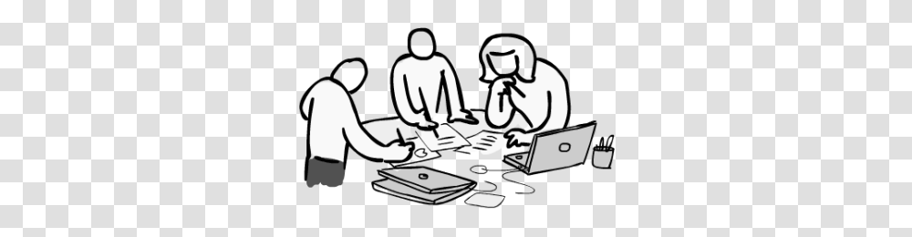 Working Together As A Team, Drawing, Crowd Transparent Png