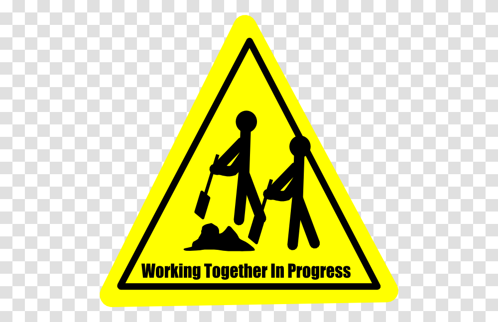 Working Together Clip Art, Sign, Road Sign, Triangle Transparent Png