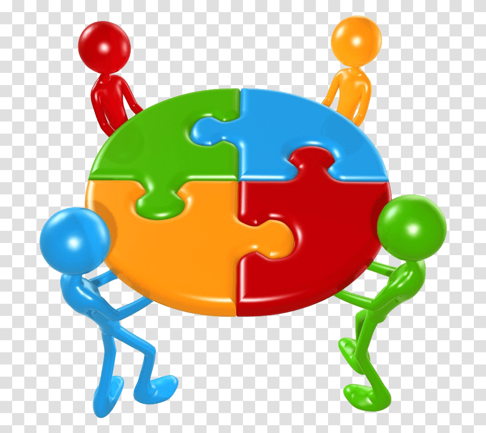Working Together Clipart, Toy, Game, Jigsaw Puzzle, Crowd Transparent Png