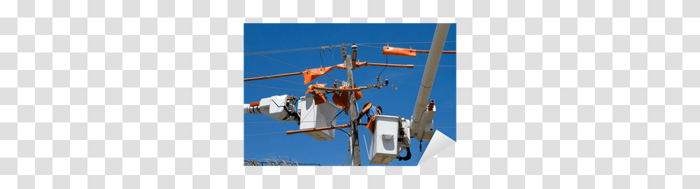 Working We Live To Change Electricity, Utility Pole, Cable, Construction Crane Transparent Png