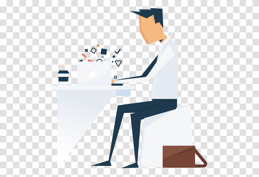 Working Working, Scientist, Worker, Standing, Microscope Transparent Png