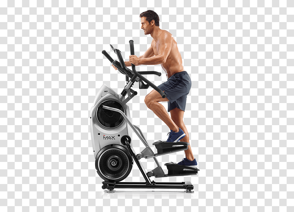 Workout Machine Photo Bowflex Max Trainer, Person, Human, Working Out, Sport Transparent Png