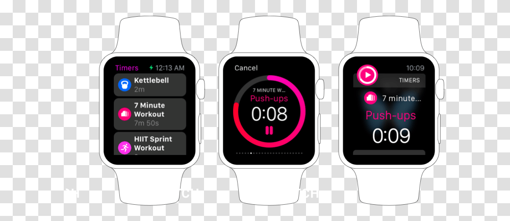 Workout Timer, Wristwatch, Digital Watch Transparent Png