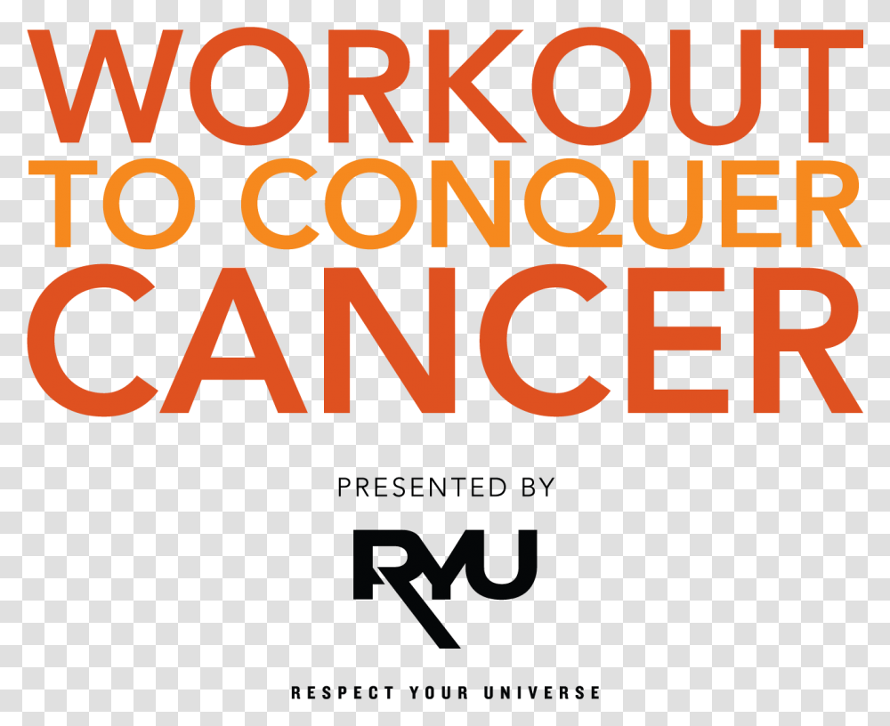 Workout To Conquer Cancer, Alphabet, Poster, Advertisement Transparent Png