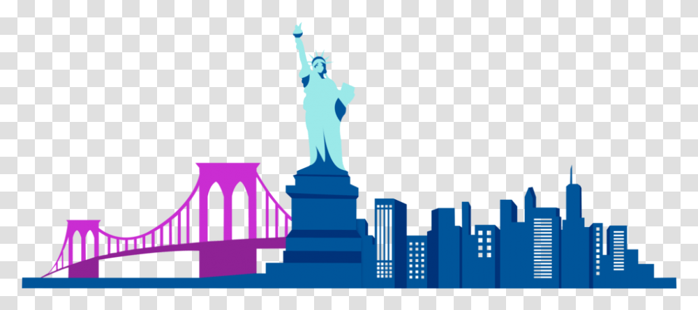 Workouts - Drag Queen • Producer Dj Brooklyn Bridge Silhouette New York Skyline, Statue, Sculpture, Art, Building Transparent Png