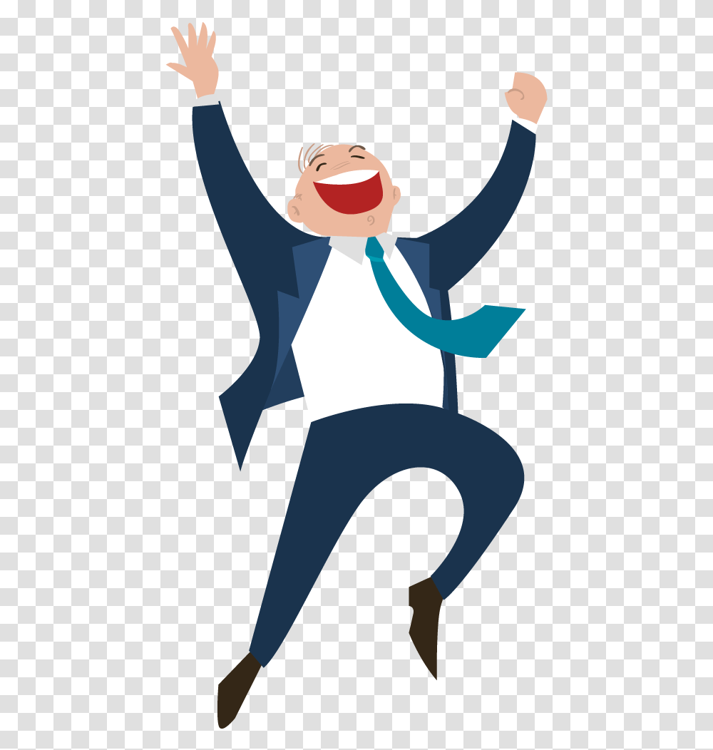 Workplace Happiness At Work Customer Clip Art Vector Happy Man, Waiter, Performer, Silhouette, Shirt Transparent Png