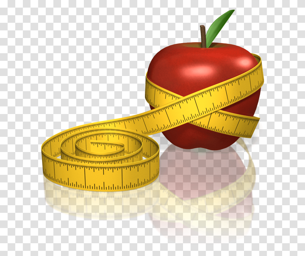 Workplace Wellness Tax Ramifications Apple With Measuring Tape, Plant, Fruit, Food, Plot Transparent Png