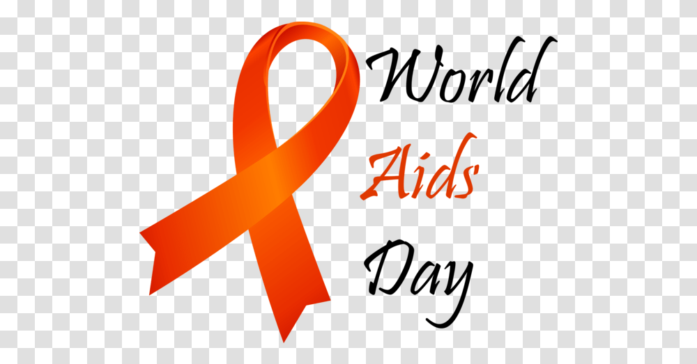 World Aids Day Text Font Logo For Red Ribbon Calligraphy, Alphabet, Symbol, Ampersand, Number Transparent Png