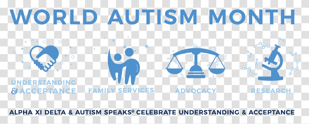 World Autism Month Alpha Xi Delta, Advertisement, Poster, Flyer Transparent Png