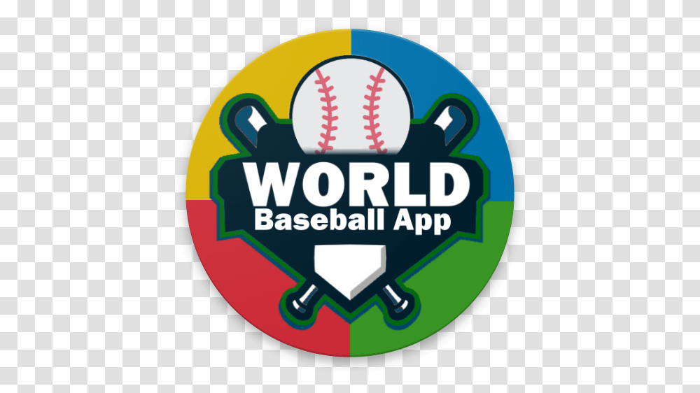 World Baseball App For Baseball, Logo, Symbol, Trademark, Sport Transparent Png