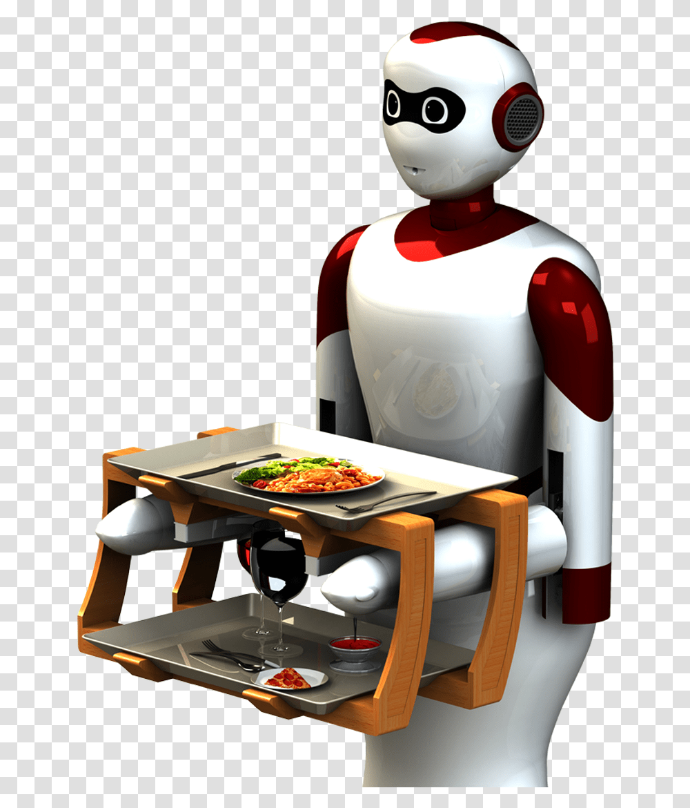 World Class Waiter Robot Made In Nepal By Paaila Technology Paaila Robot, Pizza, Food, Tabletop, Furniture Transparent Png