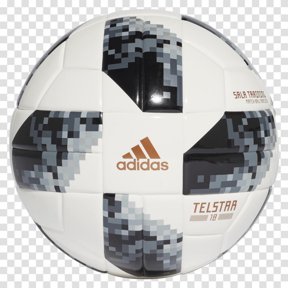 World Cup 2018 Sala Training BallTitle World Cup Adidas Telstar Free, Helmet, Apparel, Soccer Ball Transparent Png