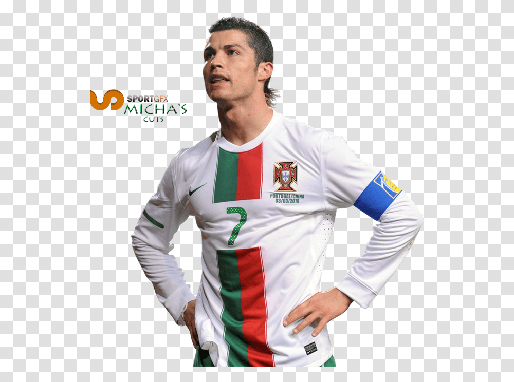 World Cup Kits Cristianoronaldo Cristiano Ronaldo 2010, Shirt, Person, Sphere Transparent Png