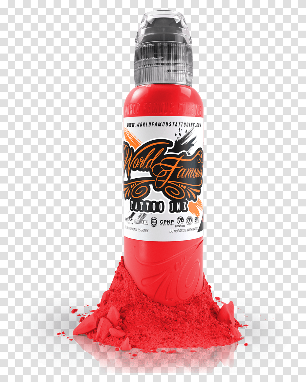 World Famous Tattoo Ink At The London Tattoo Convention World Famous Brown Tattoo Ink, Bottle, Cosmetics, Beverage, Drink Transparent Png