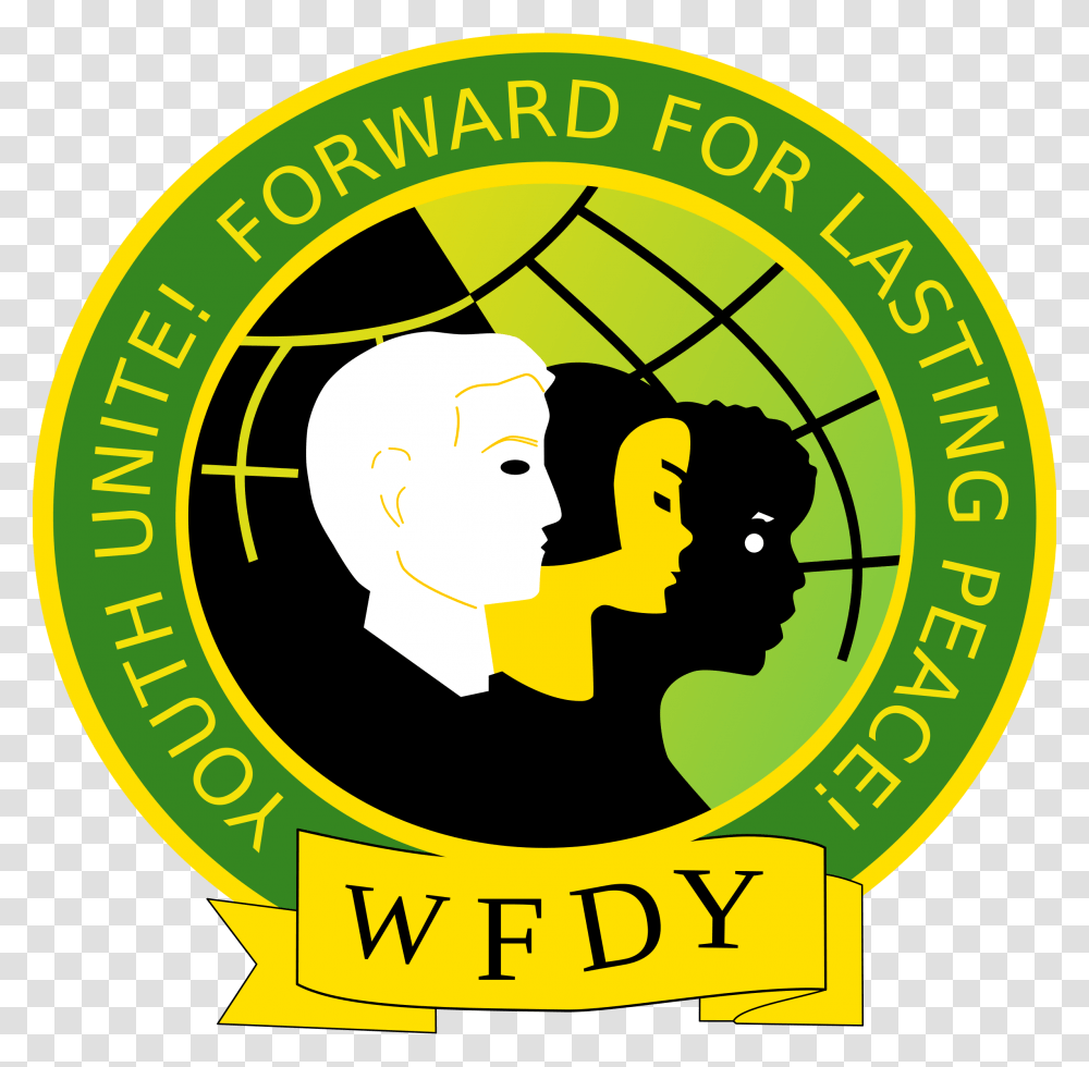 World Federation Of Democratic Youth Icons, Logo, Trademark, Badge Transparent Png