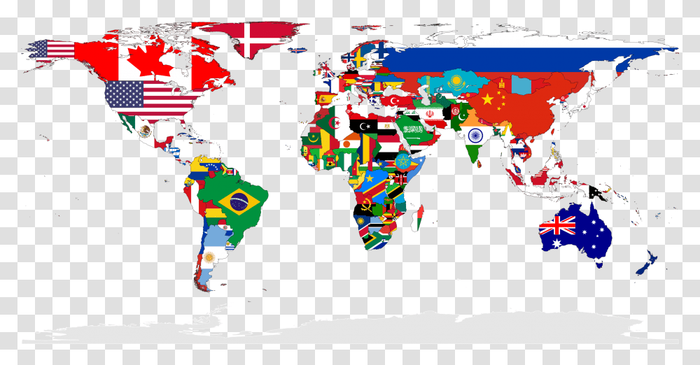 World Flag Map, Diagram, Plot, Atlas Transparent Png