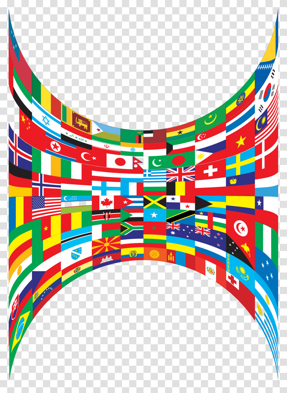 World Flags Perspective Icons, Pac Man Transparent Png