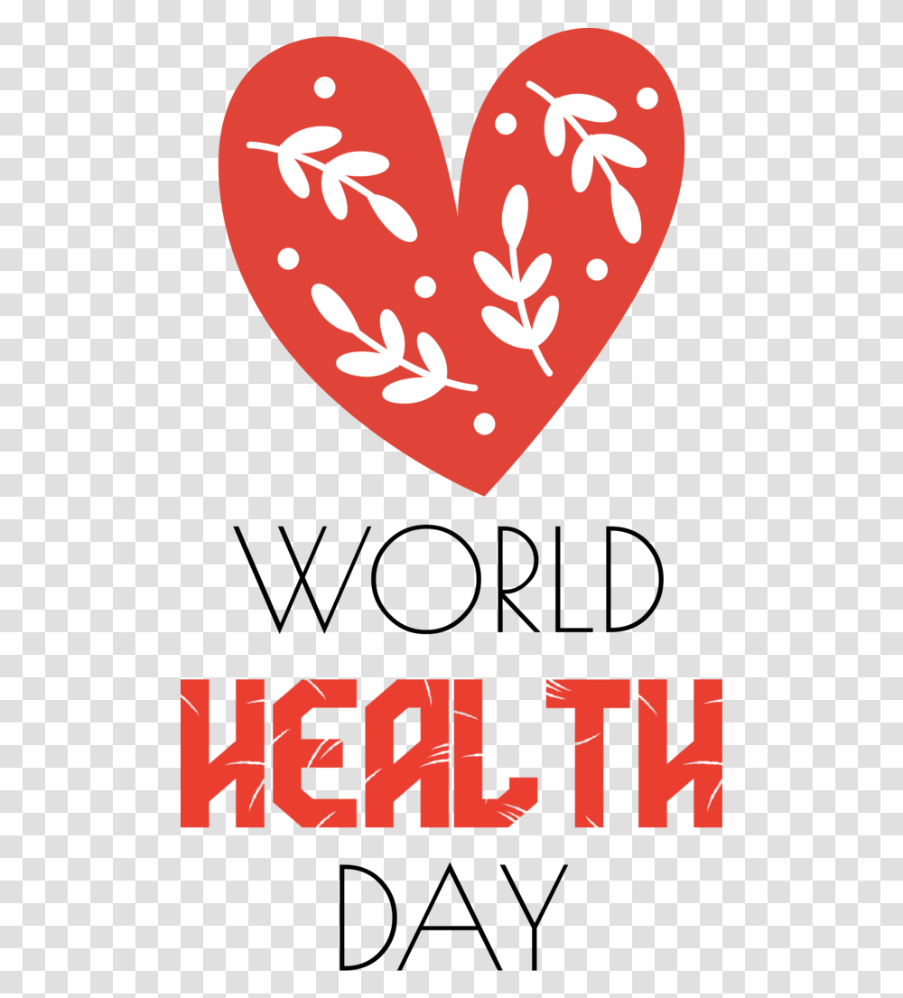 World Health Day Heart Icon For Girly, Label, Text, Poster, Advertisement Transparent Png