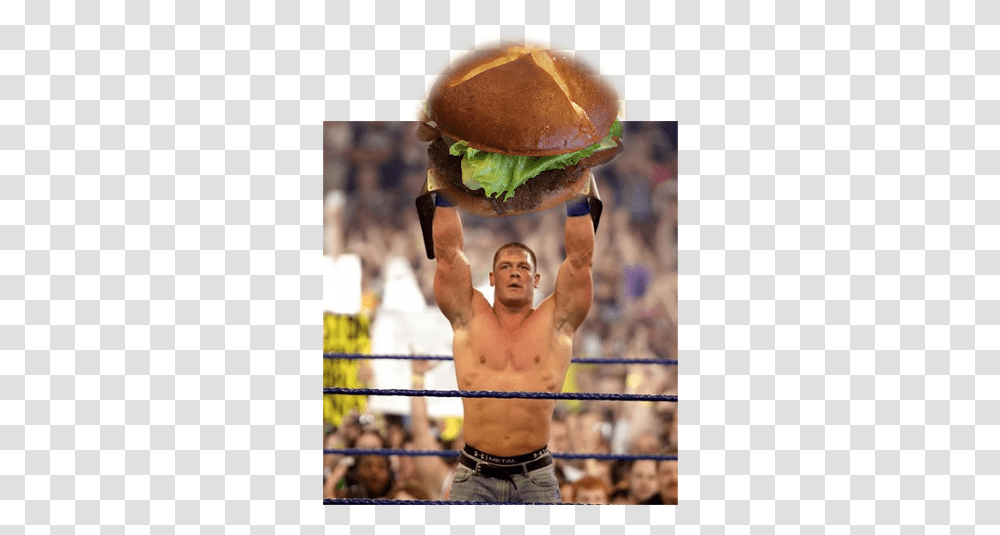 World Heavyweight Championship John Cena, Burger, Food, Person, Human Transparent Png