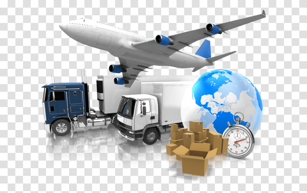 World Logistics Globe Plug In Usb, Vehicle, Transportation, Truck, Airplane Transparent Png