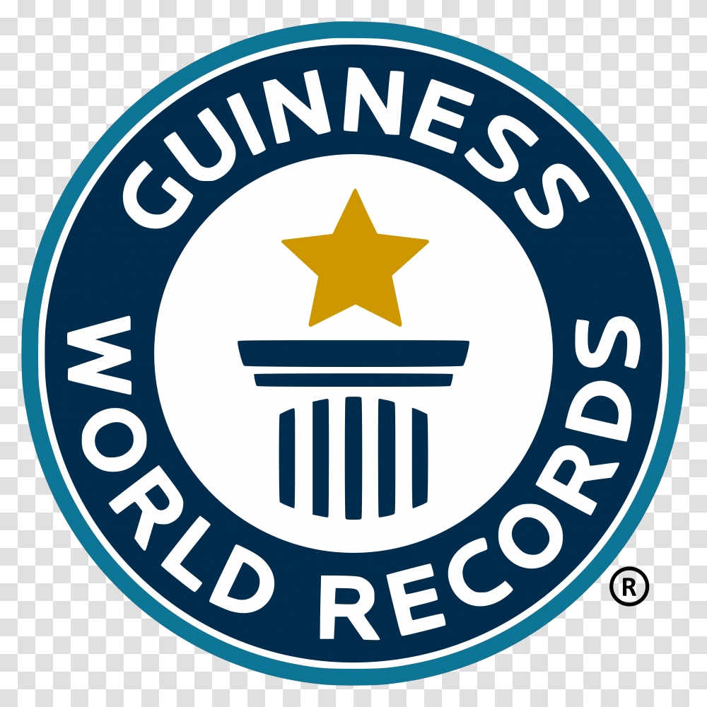 World Logo Guinness World Records Guinness World Record Sign, Trademark, Star Symbol Transparent Png