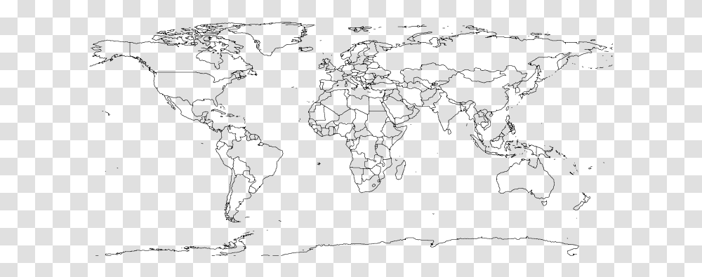 World Map 1 Free Vector 4vector World Map Countries, Gray, World Of Warcraft Transparent Png
