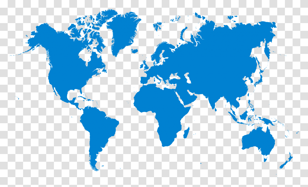 World Map Black And White Photo, Logo, Trademark Transparent Png
