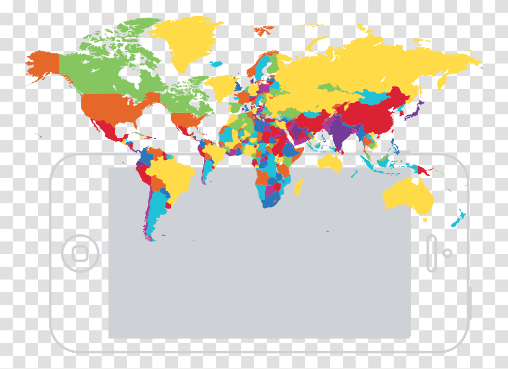 World Map Colerful, Plot, Diagram, Atlas Transparent Png