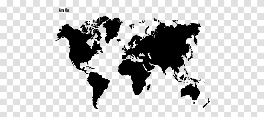 World Map Continents Black, Gray, World Of Warcraft Transparent Png