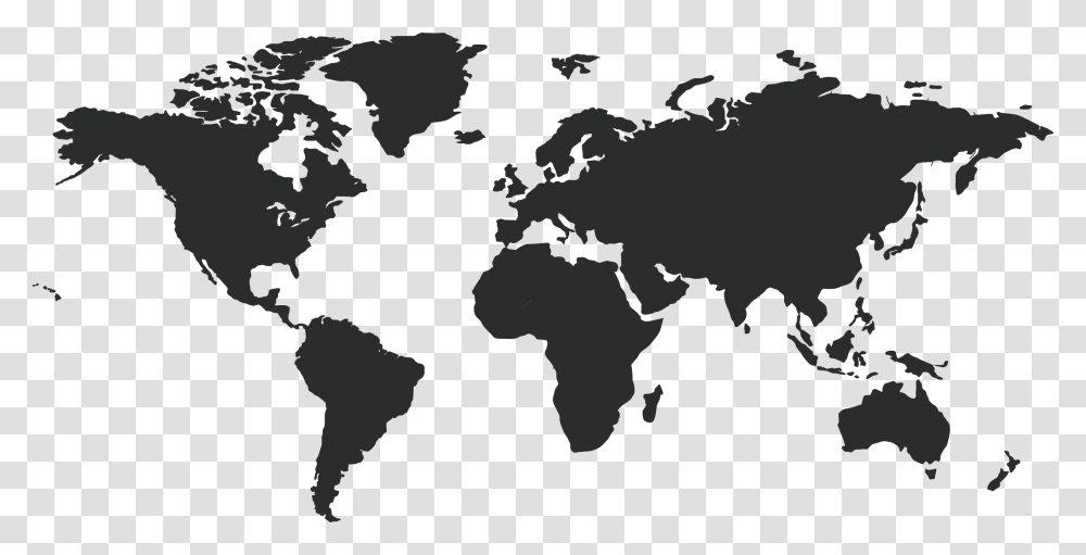 World Map Dark Grey, Diagram, Atlas, Plot, Bird Transparent Png