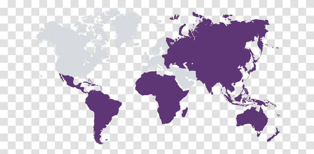 World Map Footer, Diagram, Plot, Atlas, Purple Transparent Png