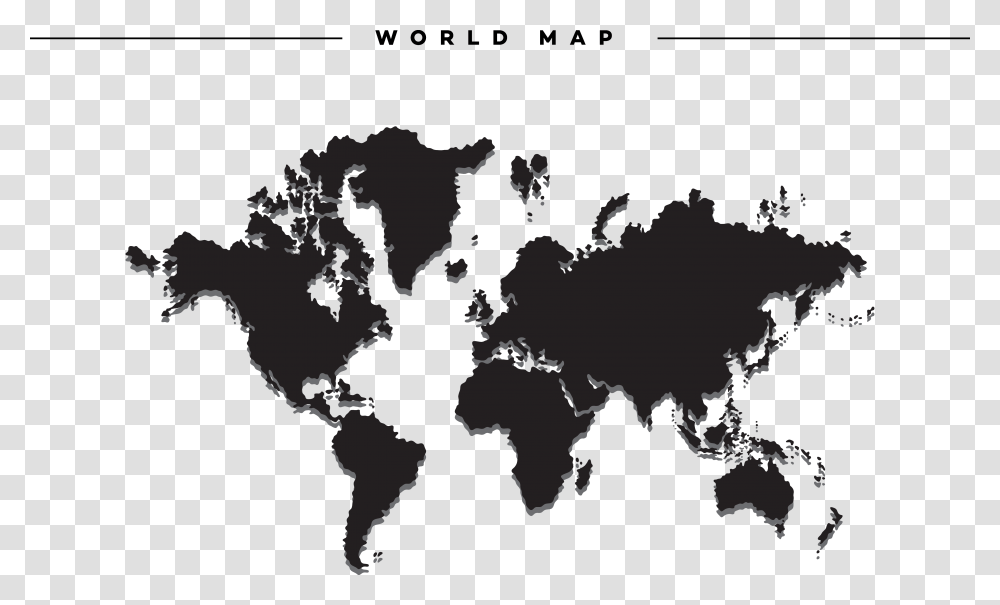 World Map Globe World Map Red Outline, Diagram, Plot, Atlas Transparent Png
