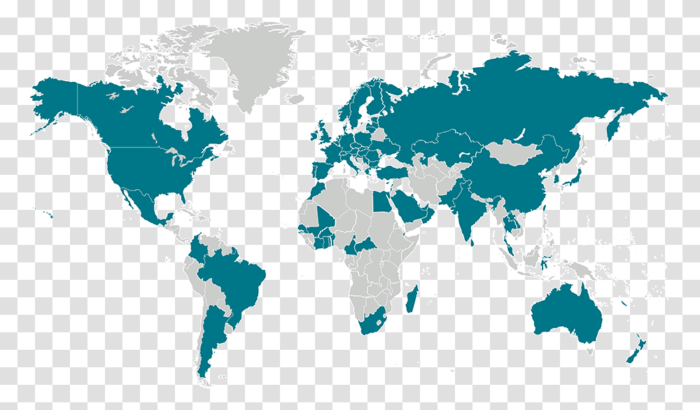 World Map Highlighting 70 Countries Allianz Serves Health Care Access World Map, Diagram, Plot, Atlas Transparent Png