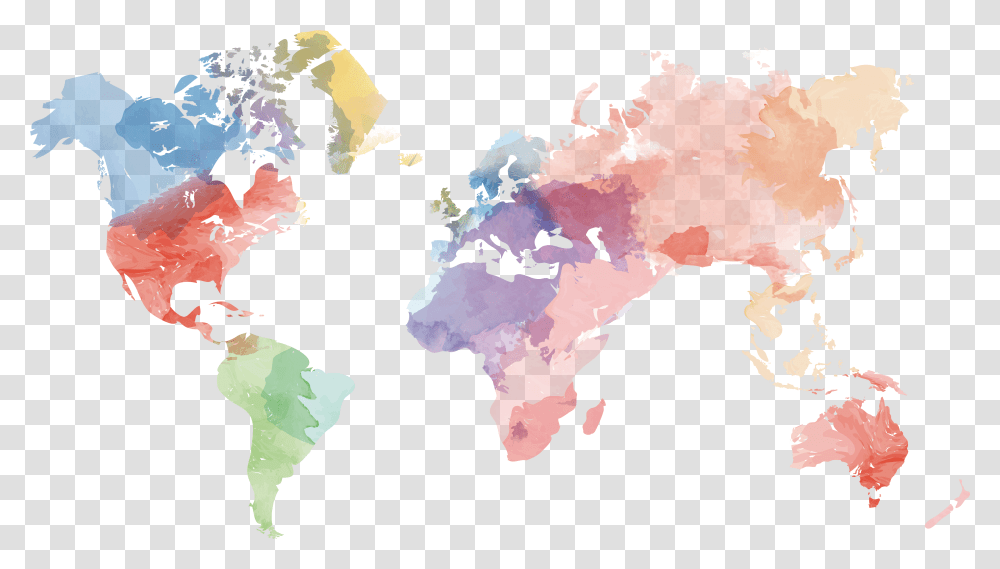 World Map Image World Map Watercolor, Diagram, Atlas, Plot Transparent Png