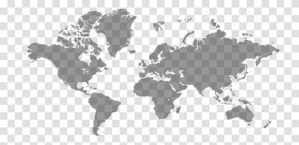World Map In Gray, World Of Warcraft Transparent Png