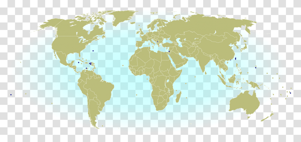 World Map Marking Dependent Territories And Partially World Map, Outer Space, Astronomy, Universe, Planet Transparent Png