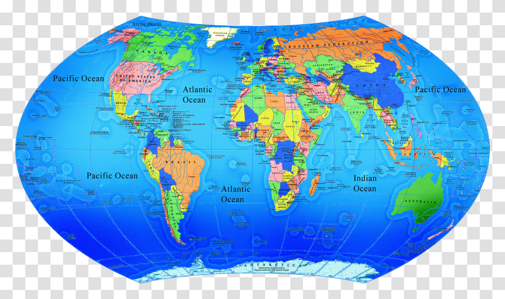 World Map Of Partner1 Globe Of The World Map Transparent Png