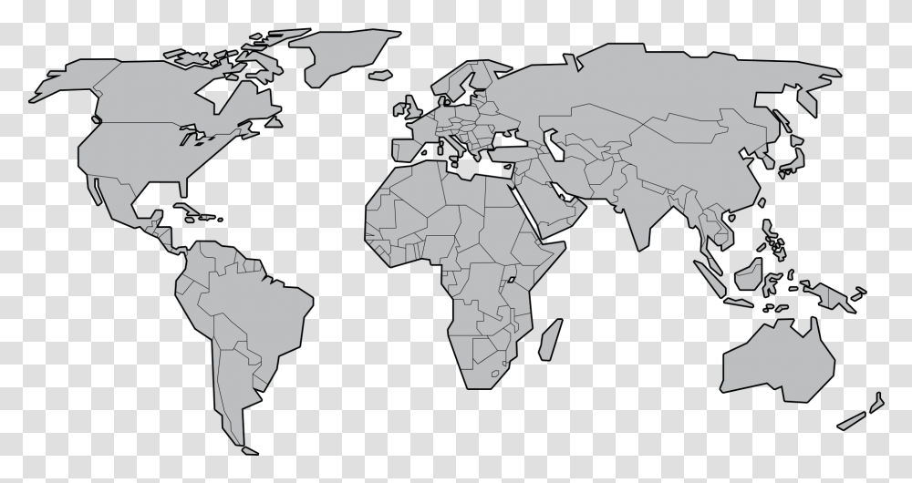 World Map Outline Background, Diagram, Atlas, Plot, Person Transparent Png