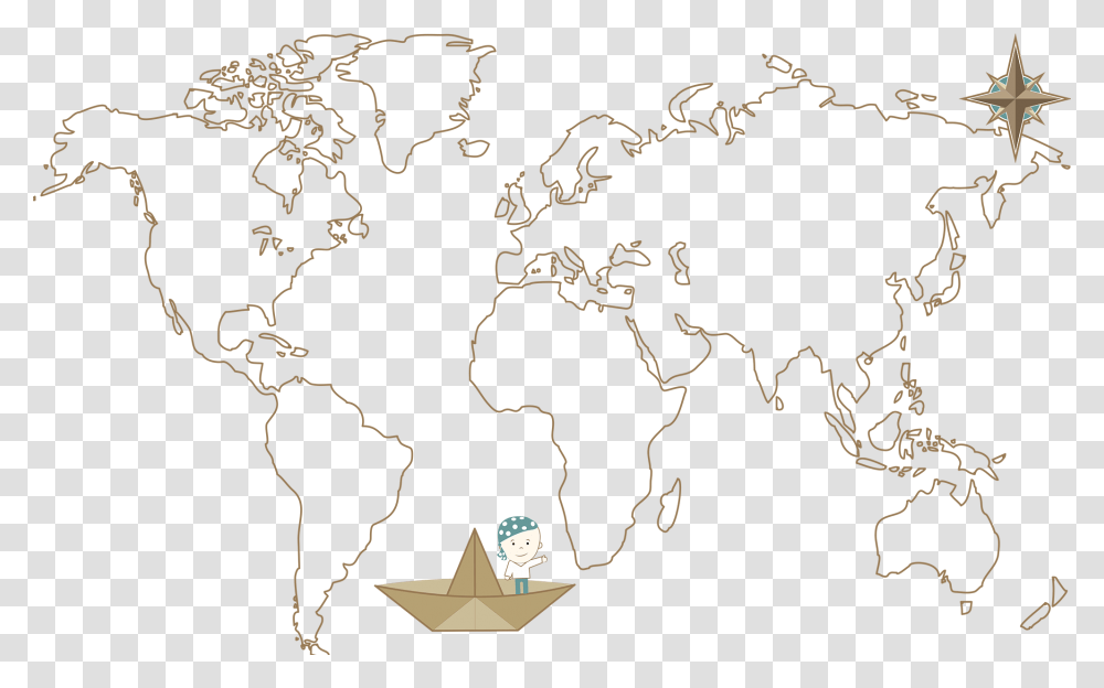 World Map Outline Black, Diagram, Plot, Atlas, Nature Transparent Png