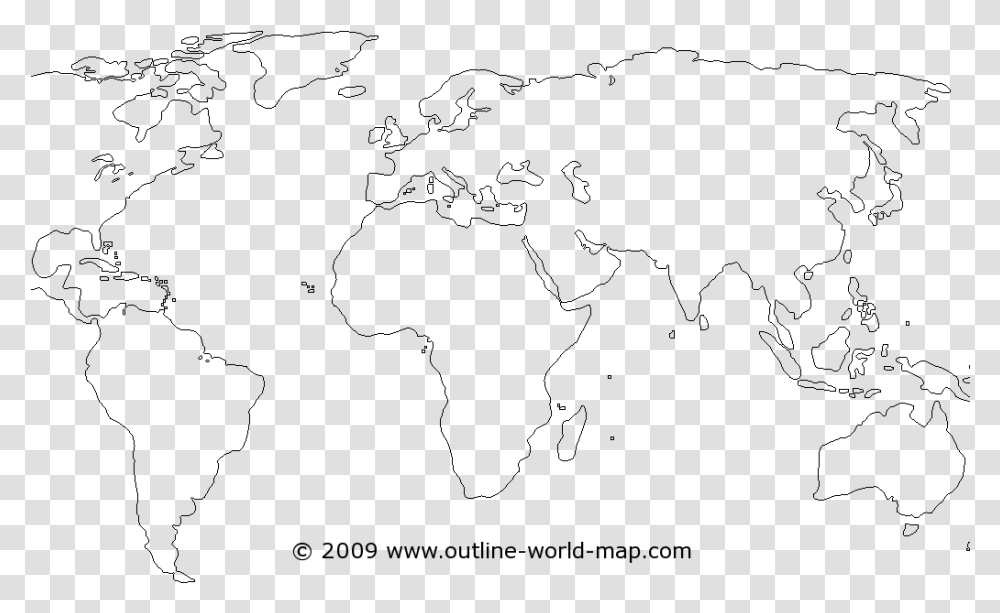 World Map Outline, Gray, World Of Warcraft Transparent Png