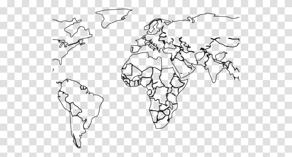World Map Outline, Number, Logo Transparent Png