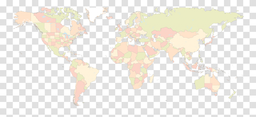 World Map, Plant, Cauliflower, Vegetable, Food Transparent Png