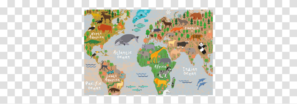 World Map Rectangular PlacematClass Cartoon World Map Round, Penguin, Bird, Animal, Diagram Transparent Png