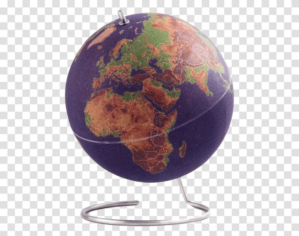 World Map Rotating Globe Hd Quality Coloured Cork Globe, Outer Space, Astronomy, Universe, Planet Transparent Png
