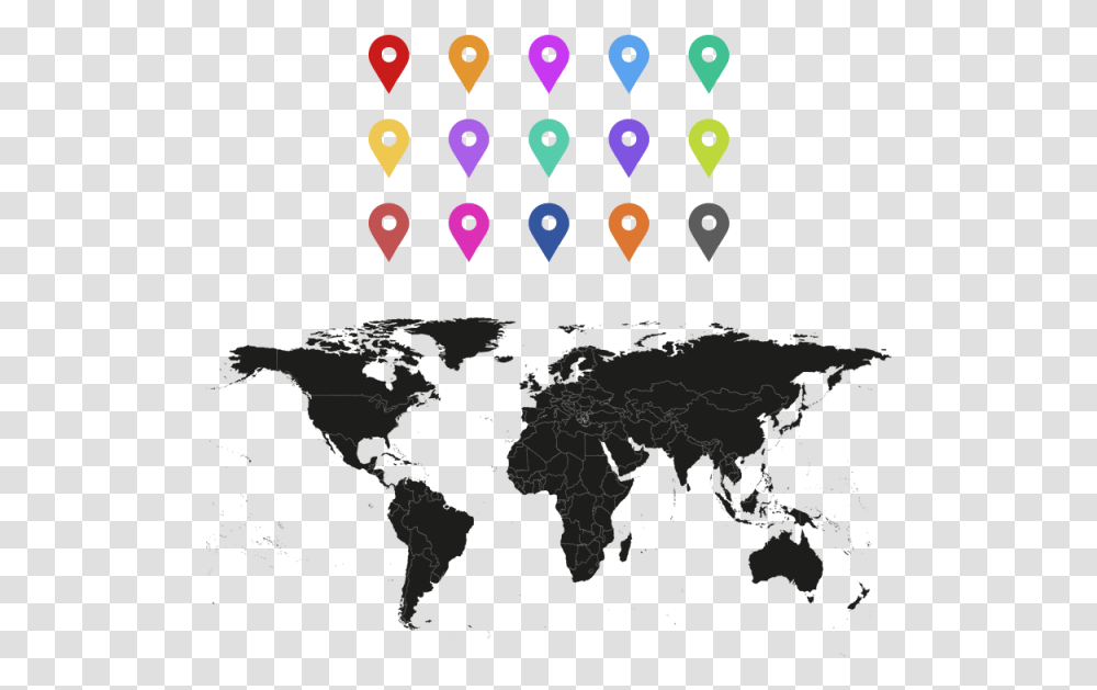 World Map Vector Blank Large World Map, Triangle, Diagram, Outdoors, Nature Transparent Png