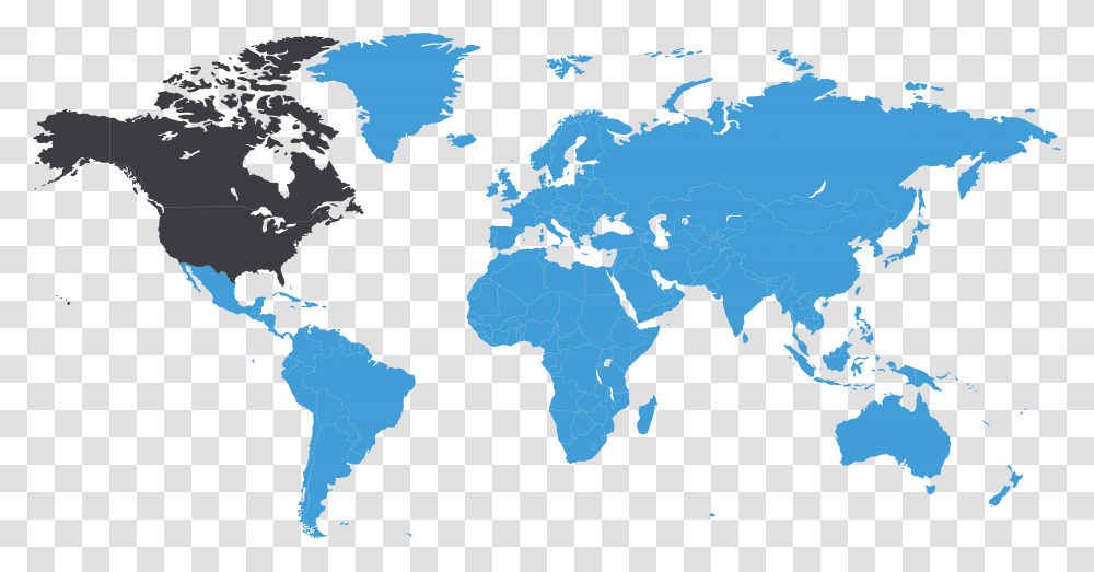 World Map Version Techmed3d Flat World Map, Diagram, Plot, Atlas, Network Transparent Png